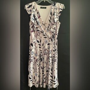 Lilac Floral Print Dress